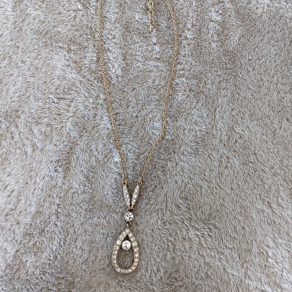 Gold Plated Minimalist Geometric Pendant Necklace With Earrings